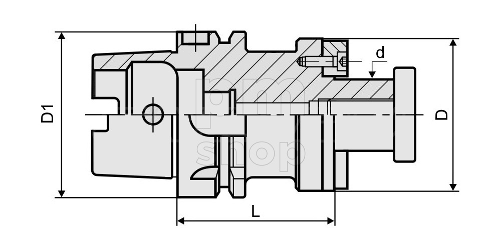 Оправка HSK100A-FMB16-50 для насадных фрез заказать