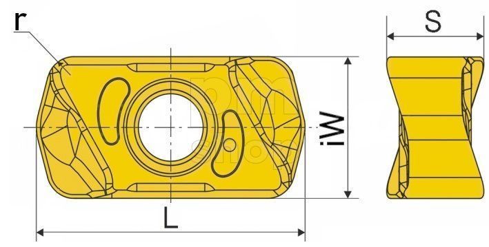 Фрезерная пластина LNMU0303ZER-MJ-1020 заказать