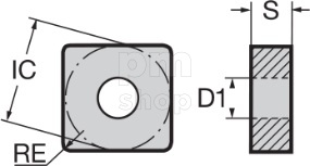 Токарная пластина Nikko Tools SNGA120408-CC заказать