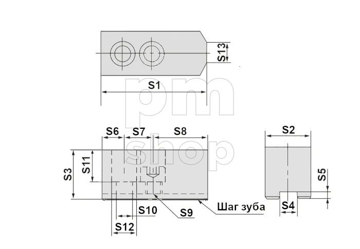 Комплект алюминиевых кулачков для гидропатронов 125мм/5" 120°  AJ-05 заказать