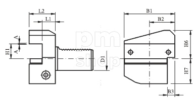 Держатель THA-B3-402544-ZA VDI  для инструмента радиальный, правый, короткое исполнение заказать