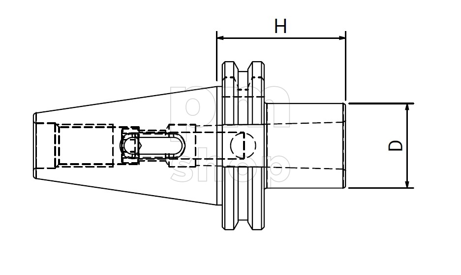 Оправки для сверл с конусом Морзе Pagnoni DIN69871 SK50-CM4 заказать