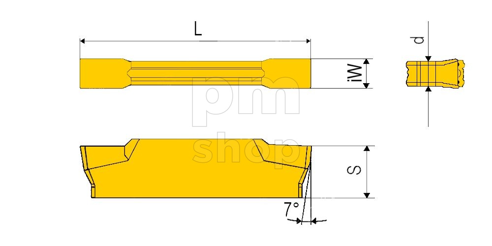 Пластина отрезная канавочная JSMN300-TC-1020 заказать
