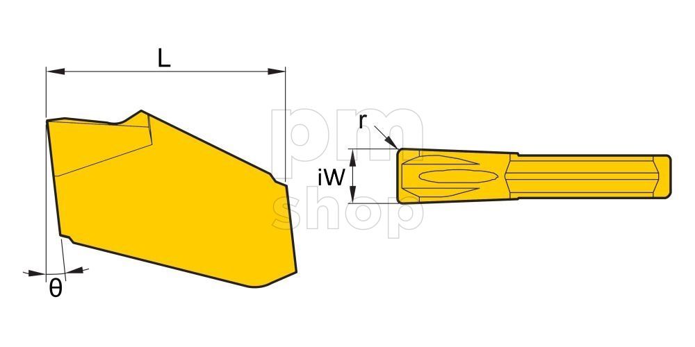 Пластина отрезная канавочная SP200-HS7225 заказать