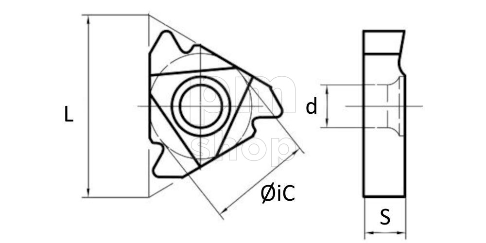 Пластина резьбовая 22ER-5API403-DP220 заказать
