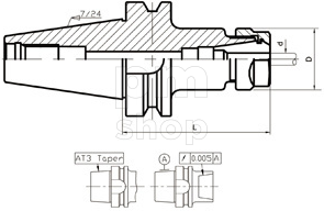 Патрон цанговый Evermore MAS403 BT50-ER20 заказать