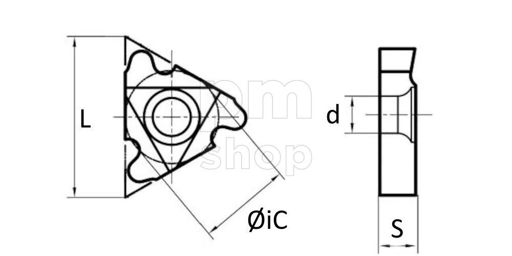 Пластина резьбовая 16ER-2.0SAGE-DM215 заказать