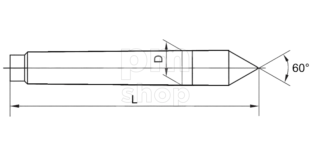 Центр упорный DG4, конус Морзе 4 заказать