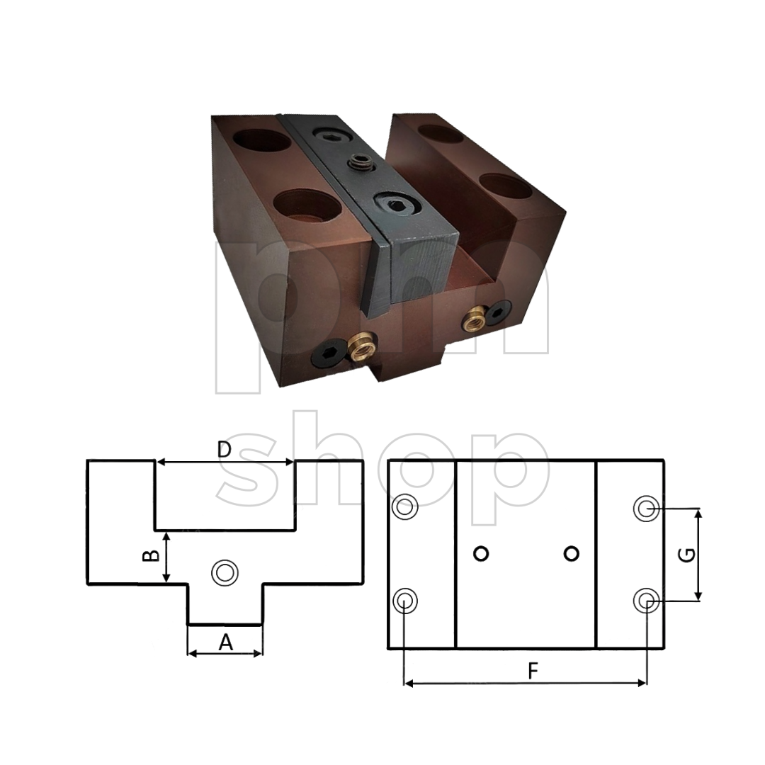Инструментальный блок BOT-72X45-20-25x25 для призматического инструмента заказать