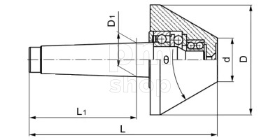 Центр вращающийся LC-BN-MT5-250 грибковый D=250 мм, угол 75°, конус Морзе 5 заказать