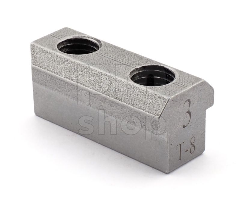 Сухарь пазовый T-08 для токарного патрона со сквозным отверстием, комплект 3 шт. заказать