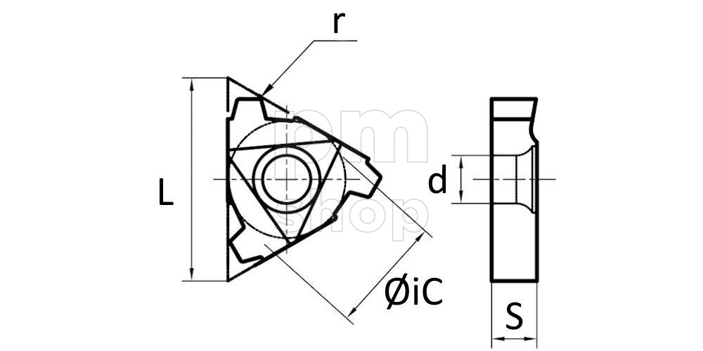 Пластина резьбовая 16ER-10ACME-DM215 заказать