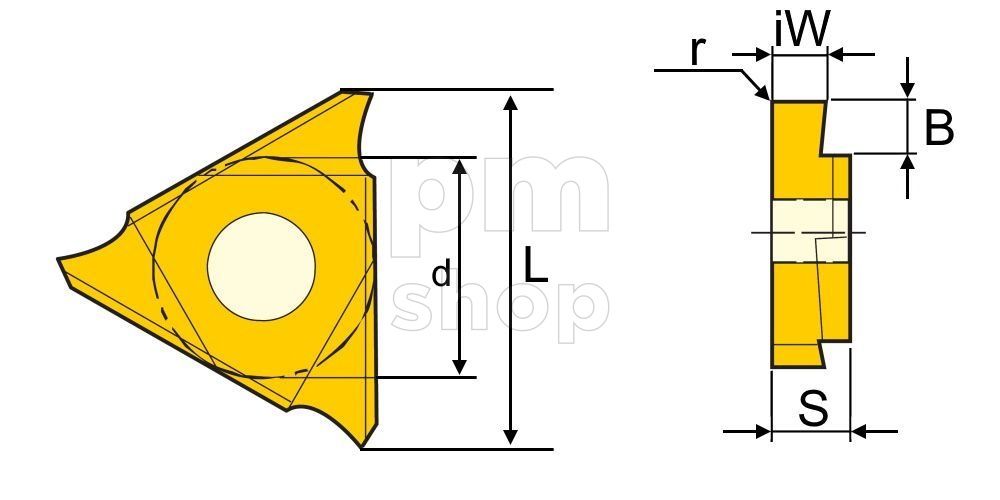 Пластина канавочная TGF32L160-R0.80-PM125 заказать