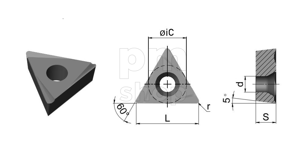 TPGT080204L-W-5035 Пластина токарная для точения заказать