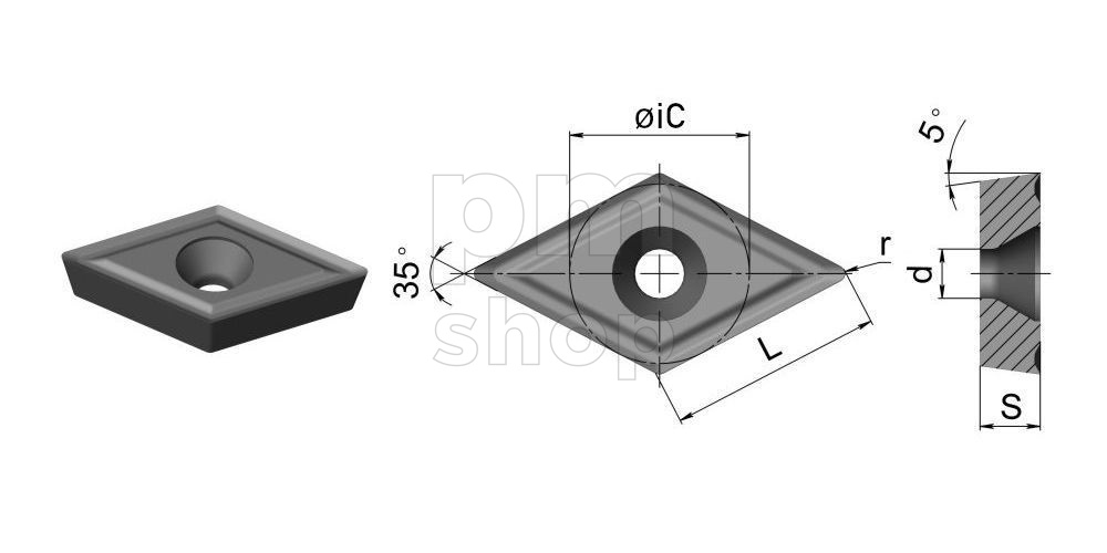 VBGT110301L-PY-HR1135 Пластина токарная для точения заказать