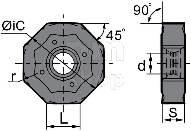 Фрезерная пластина ONHU08T508-PM-YBC302 заказать