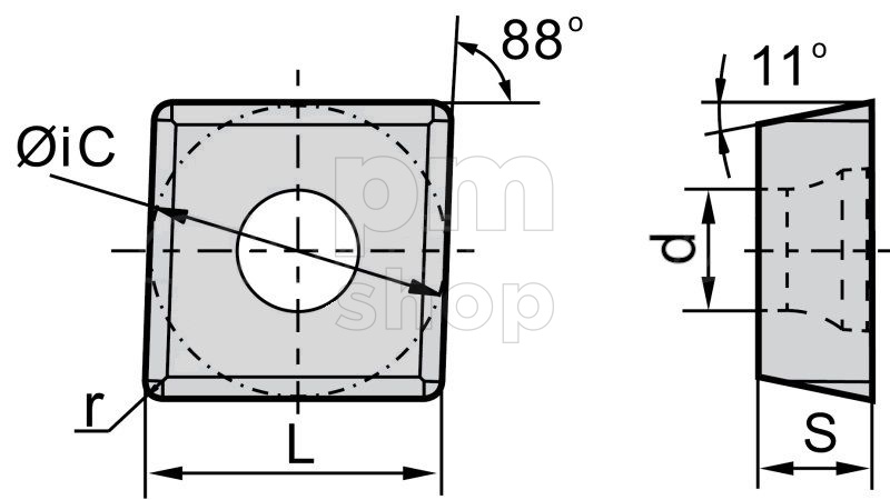 Фрезерная пластина MPHT060304-DM-SD2336 заказать