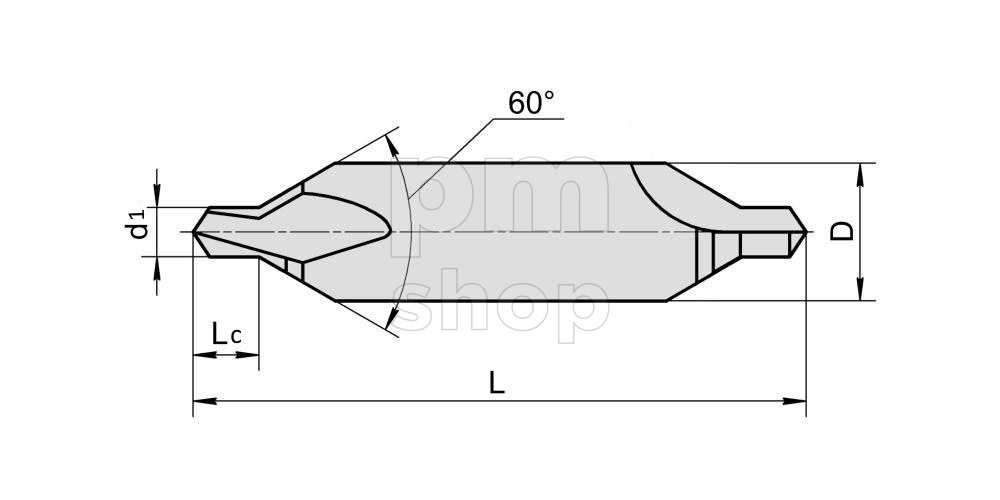 Сверло центровочное CD-8-B, d 8 мм, Тип B заказать