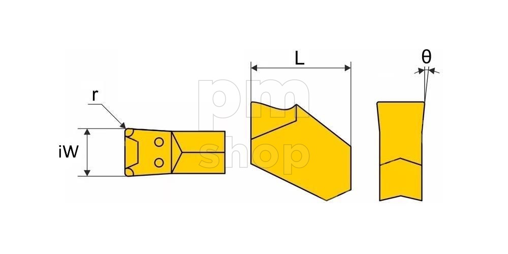 Пластина отрезная канавочная ZQMX3N11-1E-YBC251 заказать