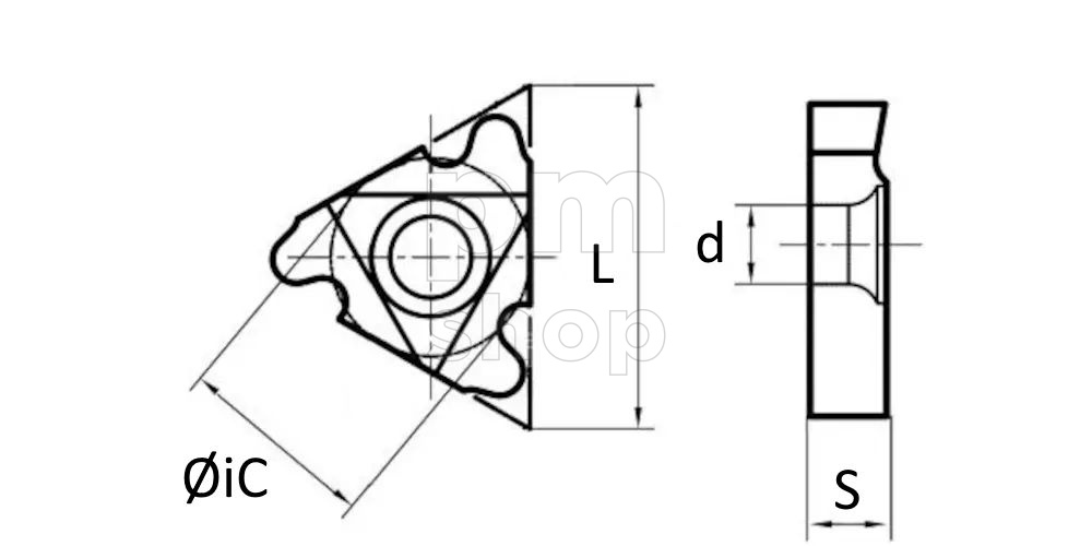 Пластина резьбовая 22ER-5RD-DM215 заказать