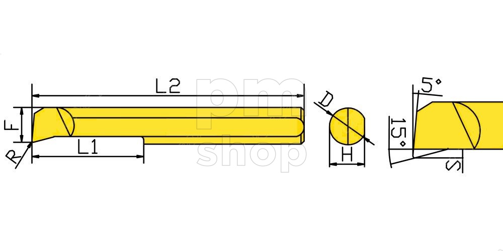 Мини-резец PSBFR50200R020-D6-KTX для продольного растачивания заказать