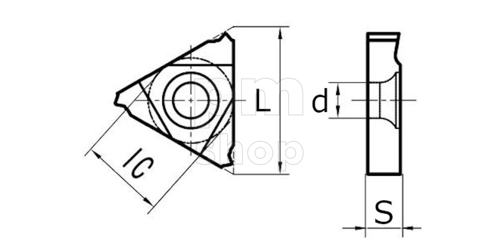 Пластина резьбовая 16NR-20Pg-DM215 заказать