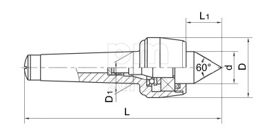 Центр вращающийся LC-CNC-MT4A, конус Морзе 4 заказать