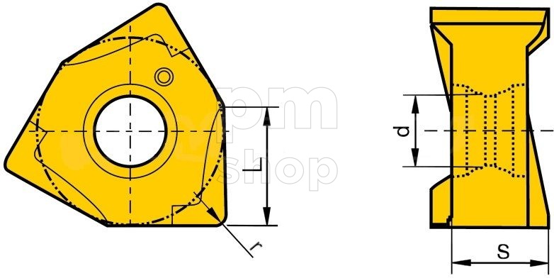 Фрезерная пластина XNEX040308TR-EM3-1020 заказать