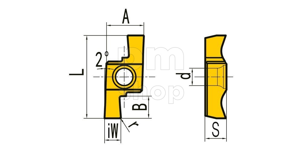 Пластина канавочная GER225-E заказать
