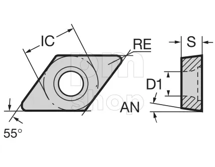Токарная пластина Nikko Tools DCET070202R-PPF заказать