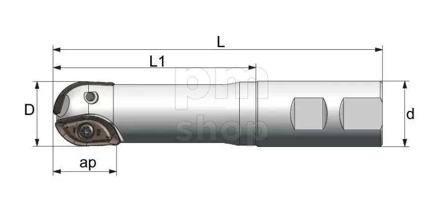 Фреза концевая со сменными пластинами Sant RB02.16W20.016.S заказать