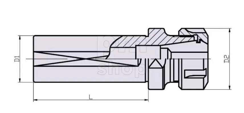 Патрон цанговый цилиндрический с лыской Evermore SL32-ER25 заказать