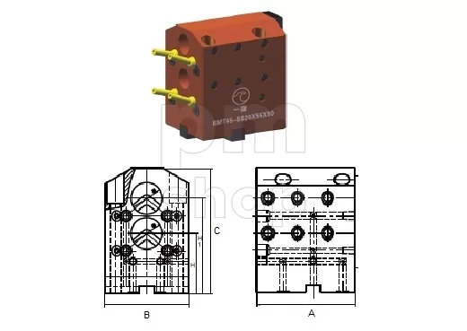 Инструментальный блок BMT65-SB25x65x110 для расточных державок, осевое крепление - тип SB заказать