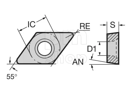 Токарная пластина Nikko Tools DCMT11T302-PFU заказать