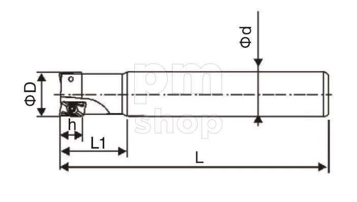 Фреза концевая BAP400R-25-160-C25-2T со сменными тведосплавные пластинами заказать