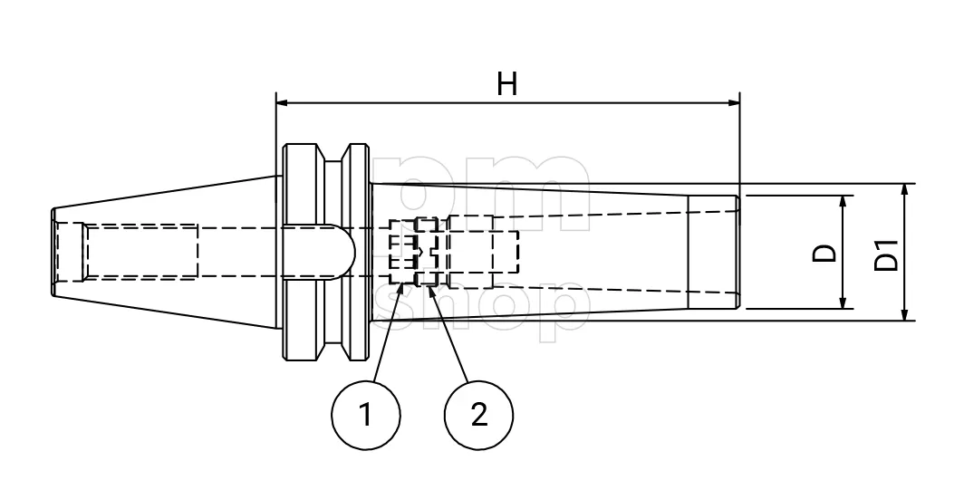 Оправки для фрез с конусом Морзе Pagnoni BT40-CM4 заказать