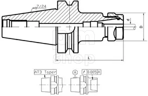 Патрон цанговый Evermore MAS403 BT40-ER25 заказать
