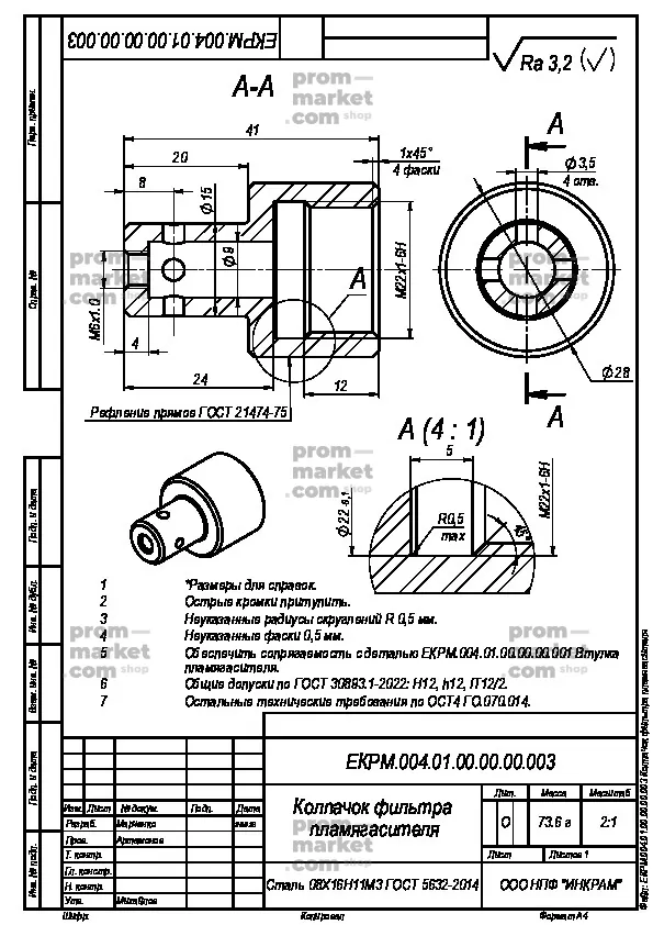 Детали из нержавейки заказать