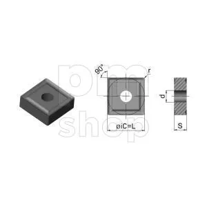 Пластина токарная для точения SNMG120404-GT-HS8215 заказать
