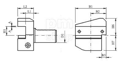 Держатель THA-B3-503255-ZA VDI  для инструмента радиальный, правый, короткое исполнение заказать