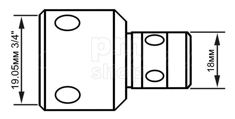 Переходник DZFX-03 Fein Quick-In / Weldon 19.05 заказать