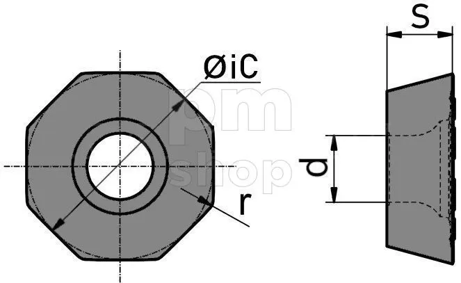 Фрезерная пластина ODMT060508-R-HR5130  заказать