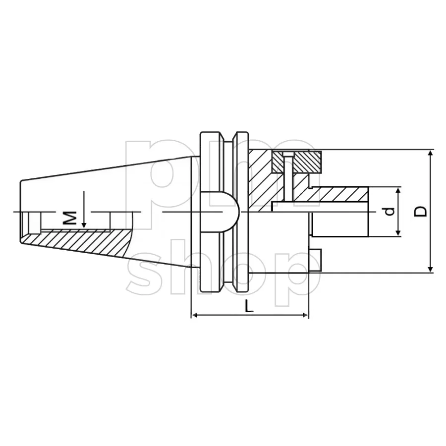 Оправка BBT40-FMB22-150 для насадных фрез заказать
