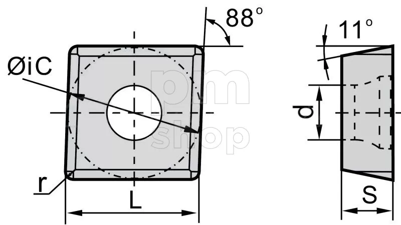 Фрезерная пластина MPHT080305-DM-SD2336 заказать