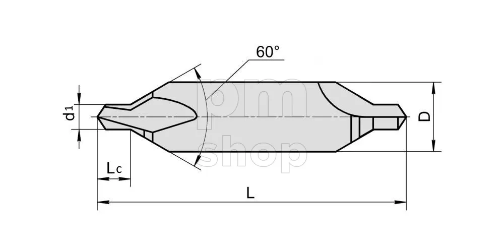 Сверло центровочное CD-4-B-T, d 4 мм, Тип B заказать