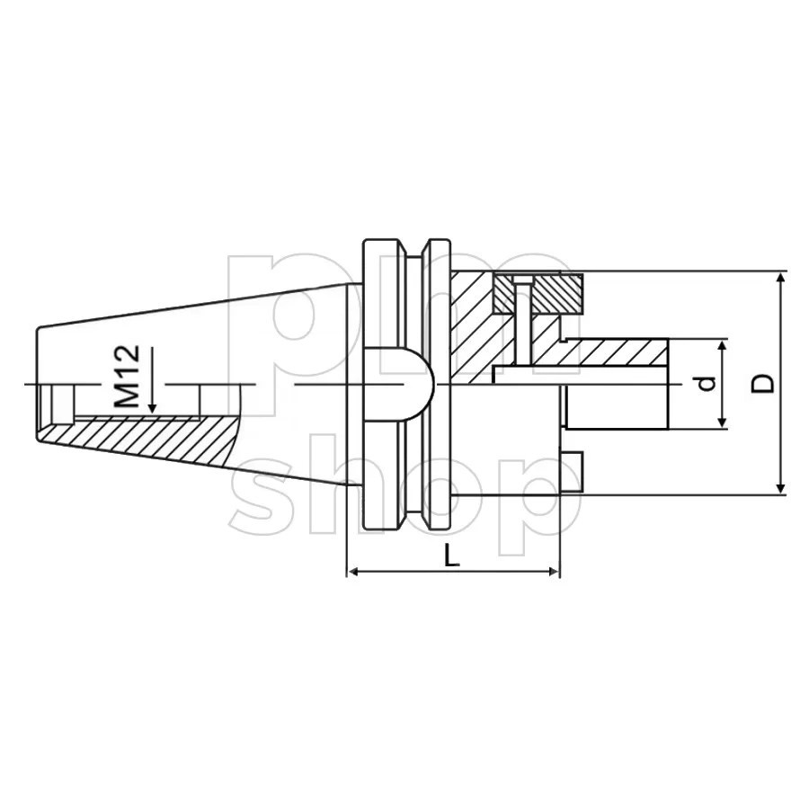 Оправка BBT40-FMB16-100 для насадных фрез заказать