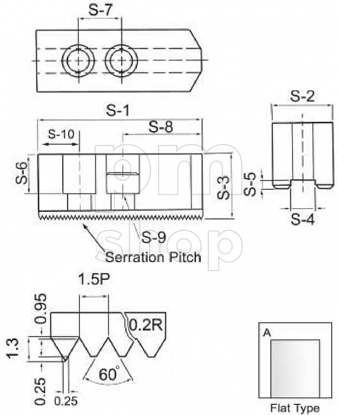 Комплект сырых кулачков SJA21070A for 21'' 63Wx70Hx180L T-Slot=25 заказать