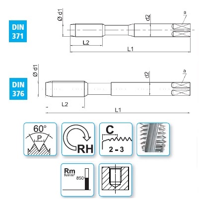 Метчик для глухих отверстий UFS E41M с подачей СОЖ заказать